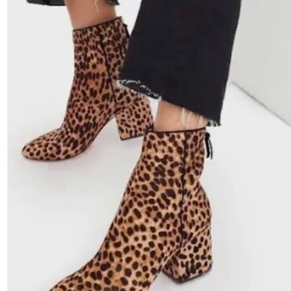 J. Crew Shoes - J Crew WILLA Leopard Calf Hair
Ankle Boots Size 9/2
